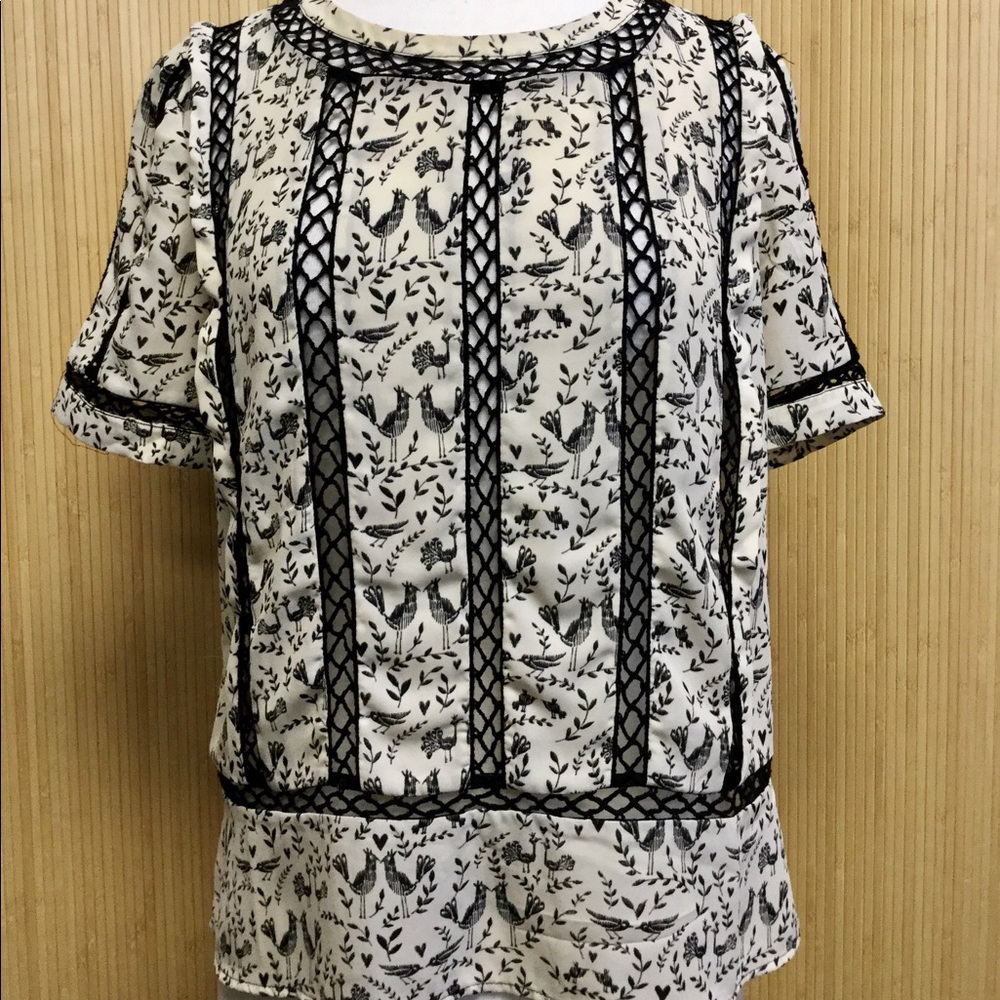 Meadow Rue Chicken Print Top